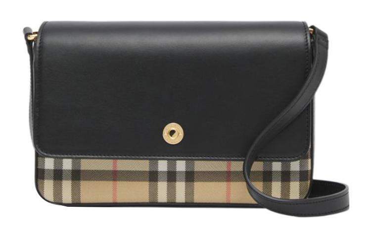 Burberry Vintage Check panel crossbody - Black