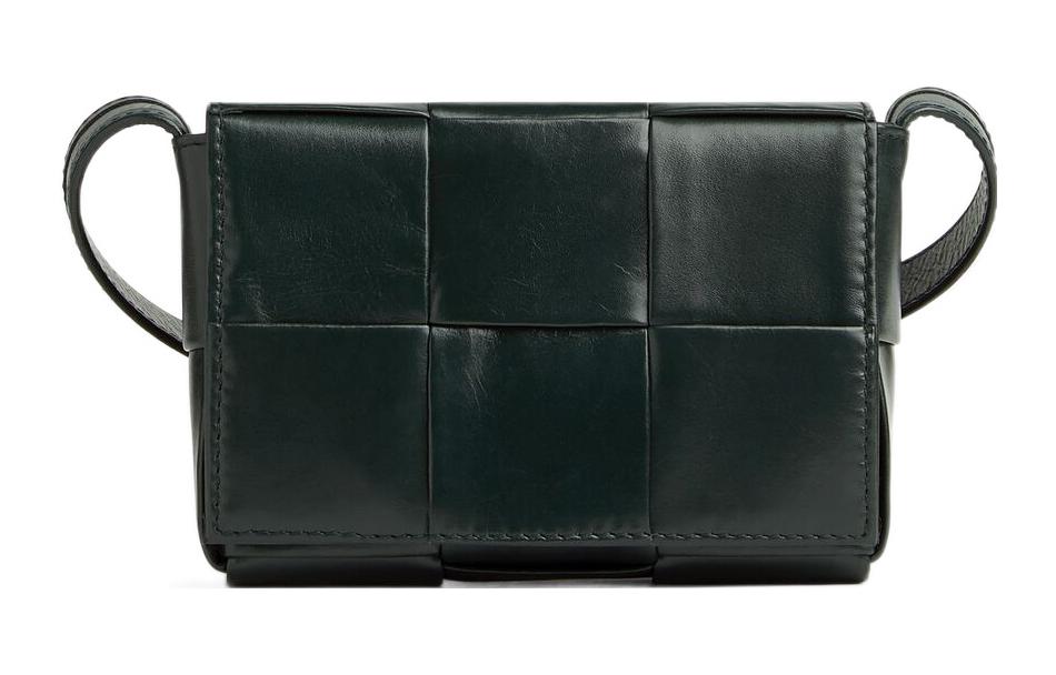 BOTTEGA VENETA コンハクトコト 709314VKIV0 1000 Bottega Veneta 609482 Midnight Blue/Red Leather Intrecciato