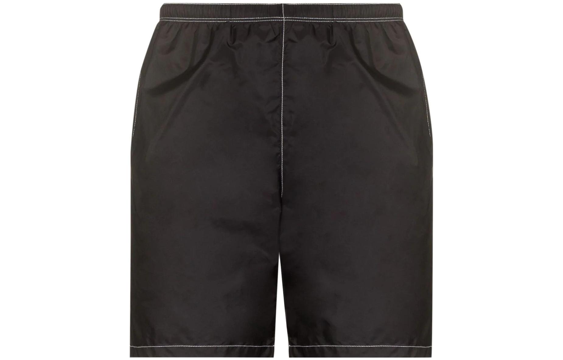 PRADA Re-Nylon Casual Shorts Men Black 52 - POIZON