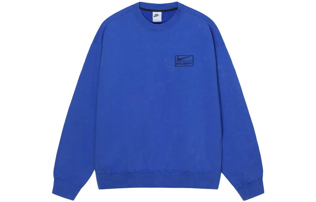 Nike X Stussy Acid Wash Crew Fleece Asia Sizing L - POIZON