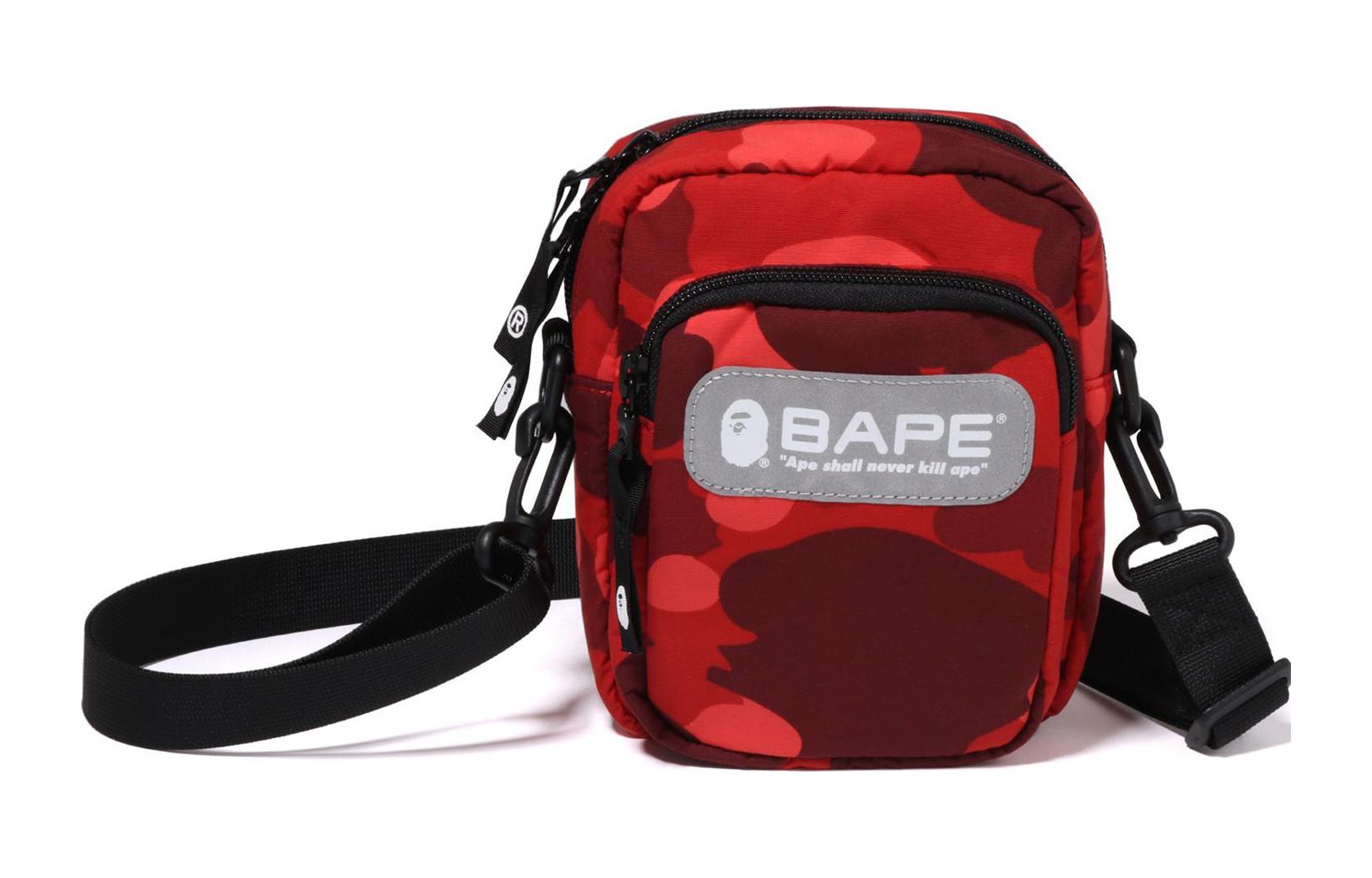 A BATHING APE® Ape Head Mini Shoulder Bag | Black | FARFETCH JO