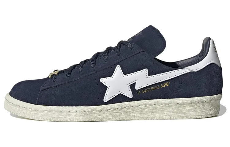 Adidas Originals X Bape Campus 80 'Collegiate Navy' Sneakers US M