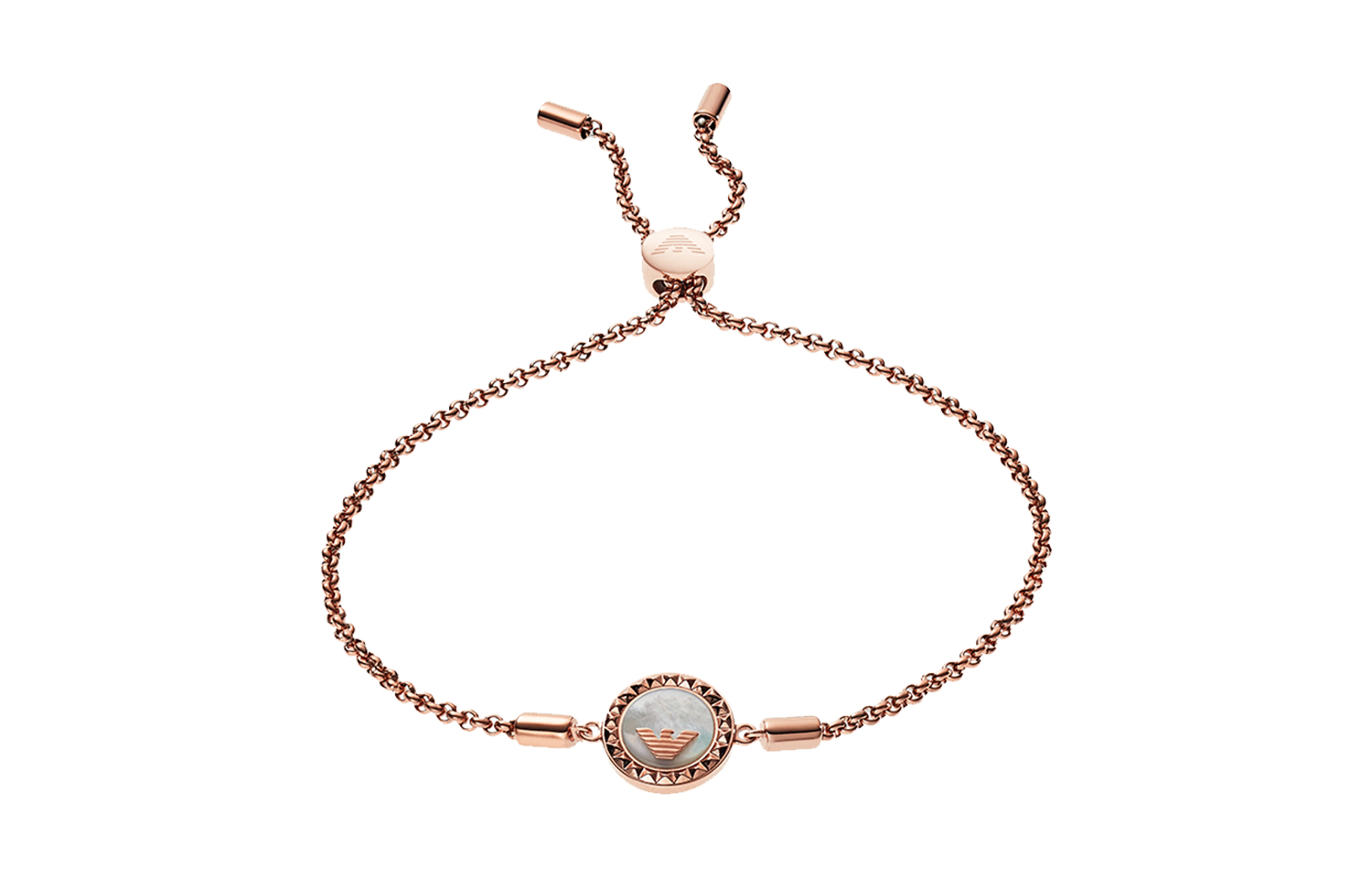 EMPORIO armani Gray Stainless Steel Bracelets Women's Rose
