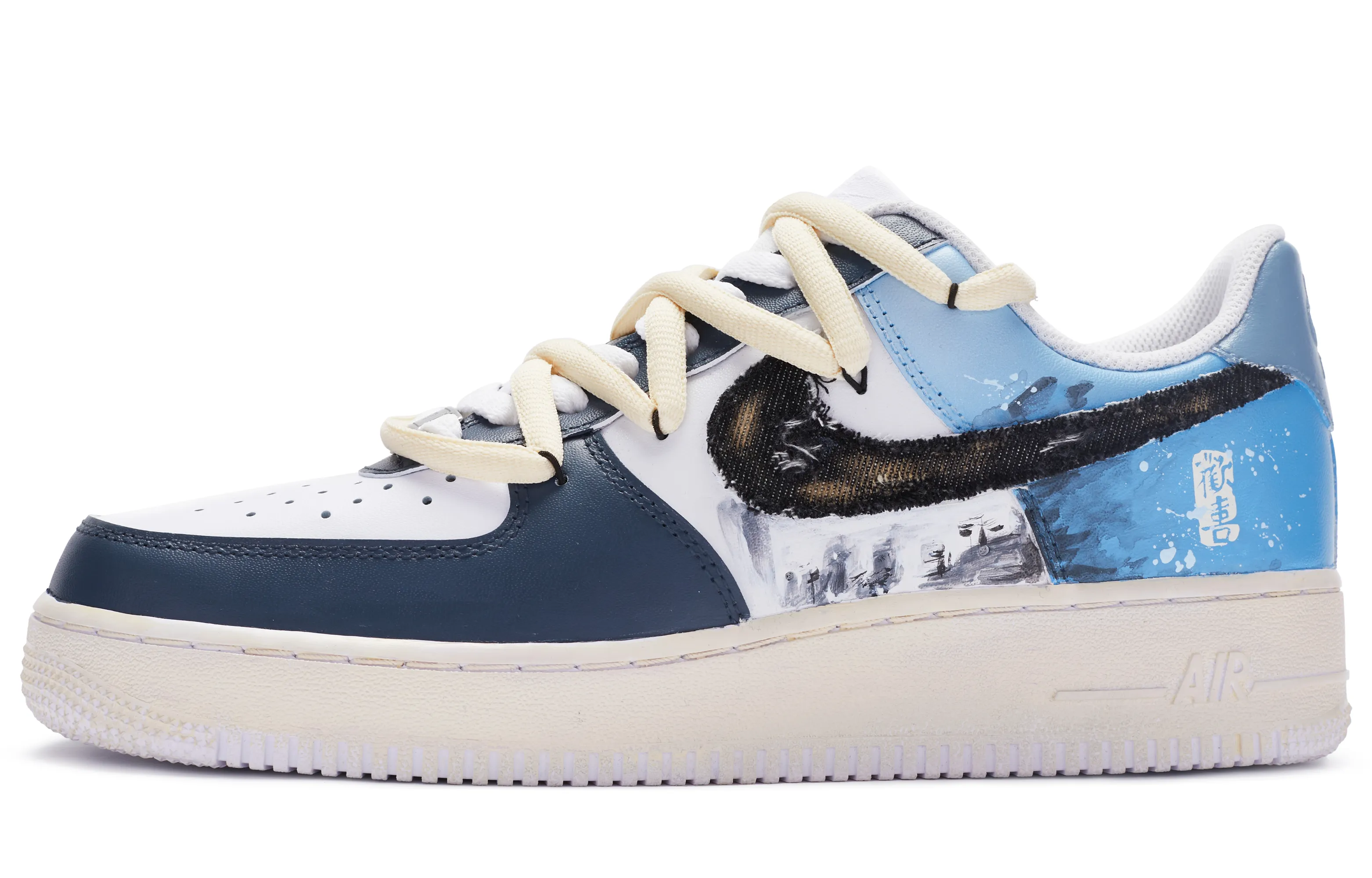 nike air force 1 low black gold