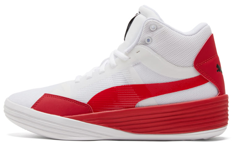 PUMA Clyde All Pro Mid White Red EU 45 POIZON