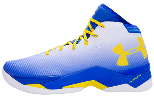 Under Armour Curry 2.5 73-9 Blue Yellow Size 11 Sneakers w