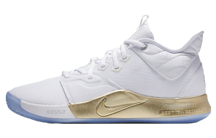 Nike pg 3 all white hotsell