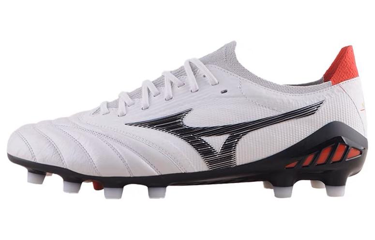 White and Yellow Mizuno Morelia Neo 3 FG Soccer Cleats