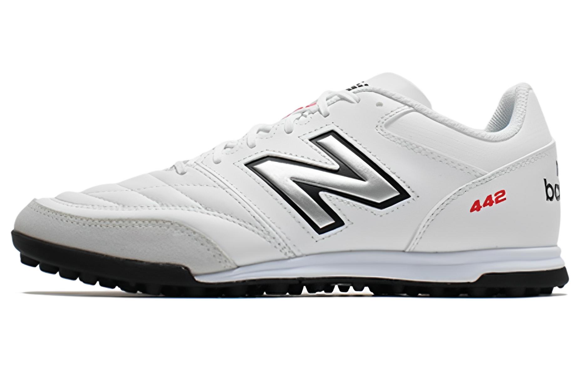 New Balance 442 Team TF Shoes White Silver