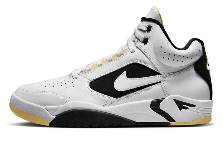 Nike Air Flight Lite Mid White Lemon Black White US M 7.5
