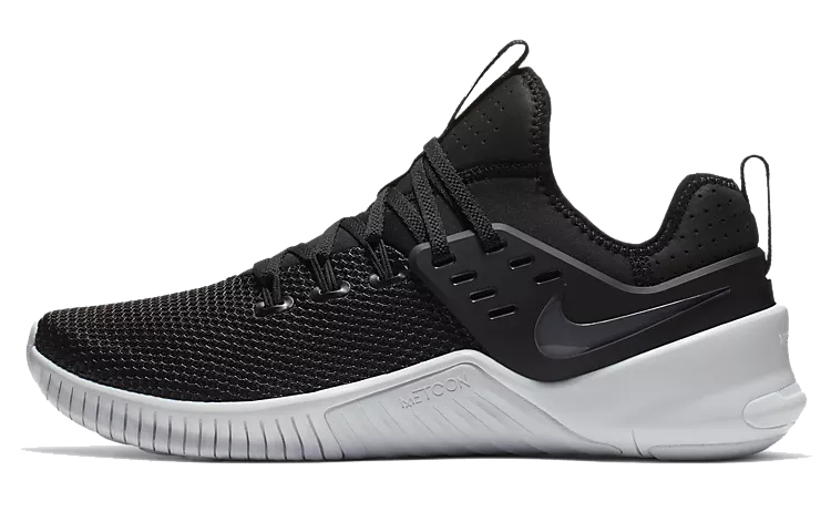 nike free x metcon black white