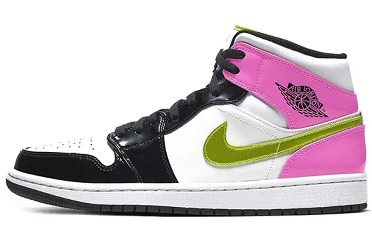 Mas Active Jordan Jordan Air Jordan 1 Mid SE Cyber / Active Fuchsia Sneakers US M 10.5