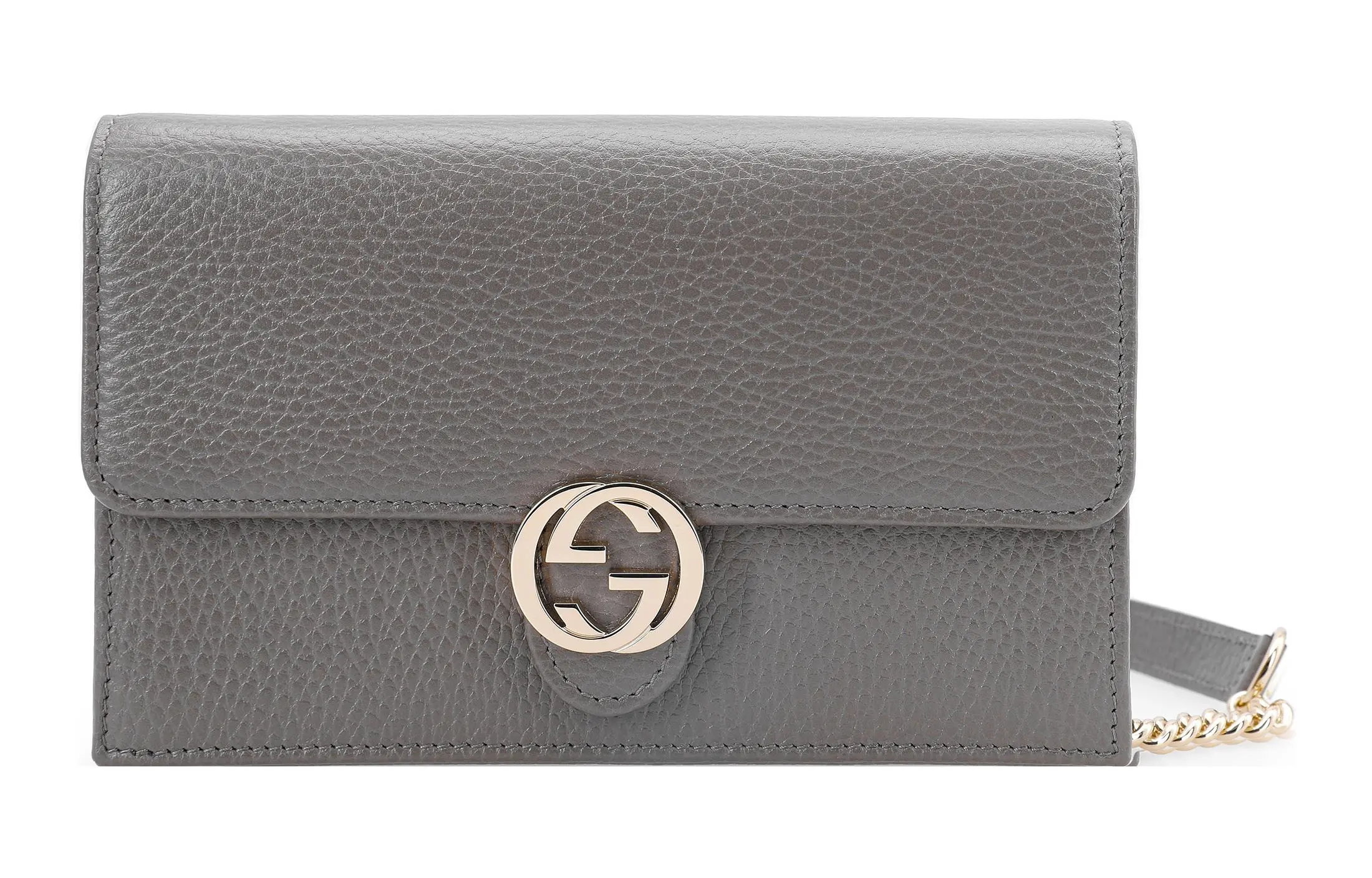 Double Gancini Leather Messenger Bag main image 1