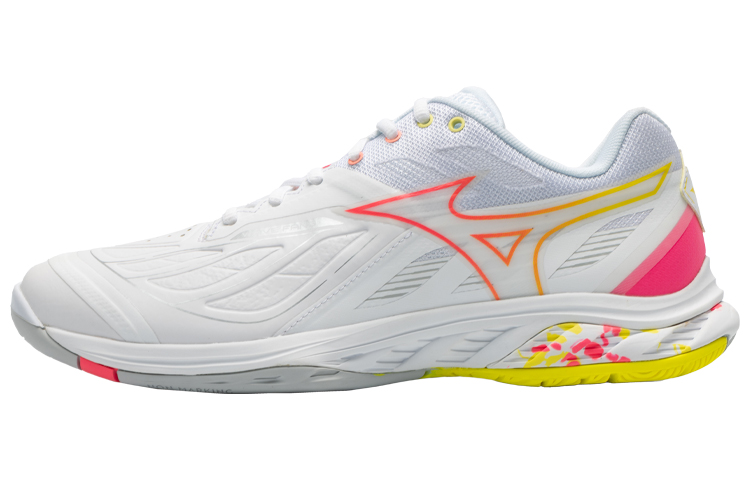Wave Fang Mizuno 2 'White Pink Bolt Neon' US M 6 - POIZON