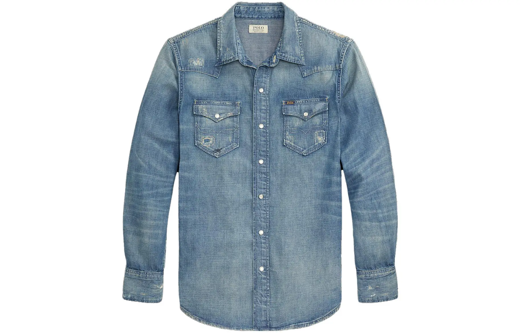 Denim Polo Coat main image 1