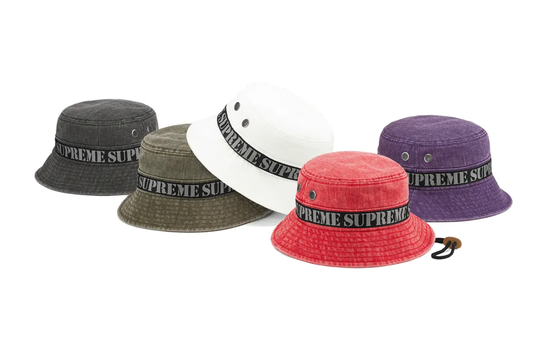 Supreme Stencil Webbing Boonie (SS23) - $64