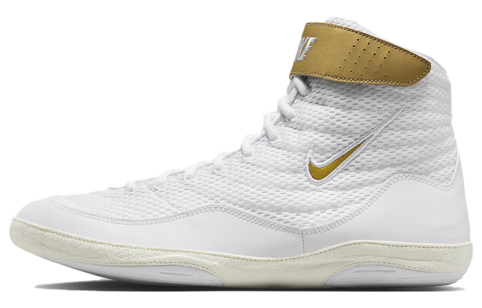 Nike inflicts white and gold hotsell