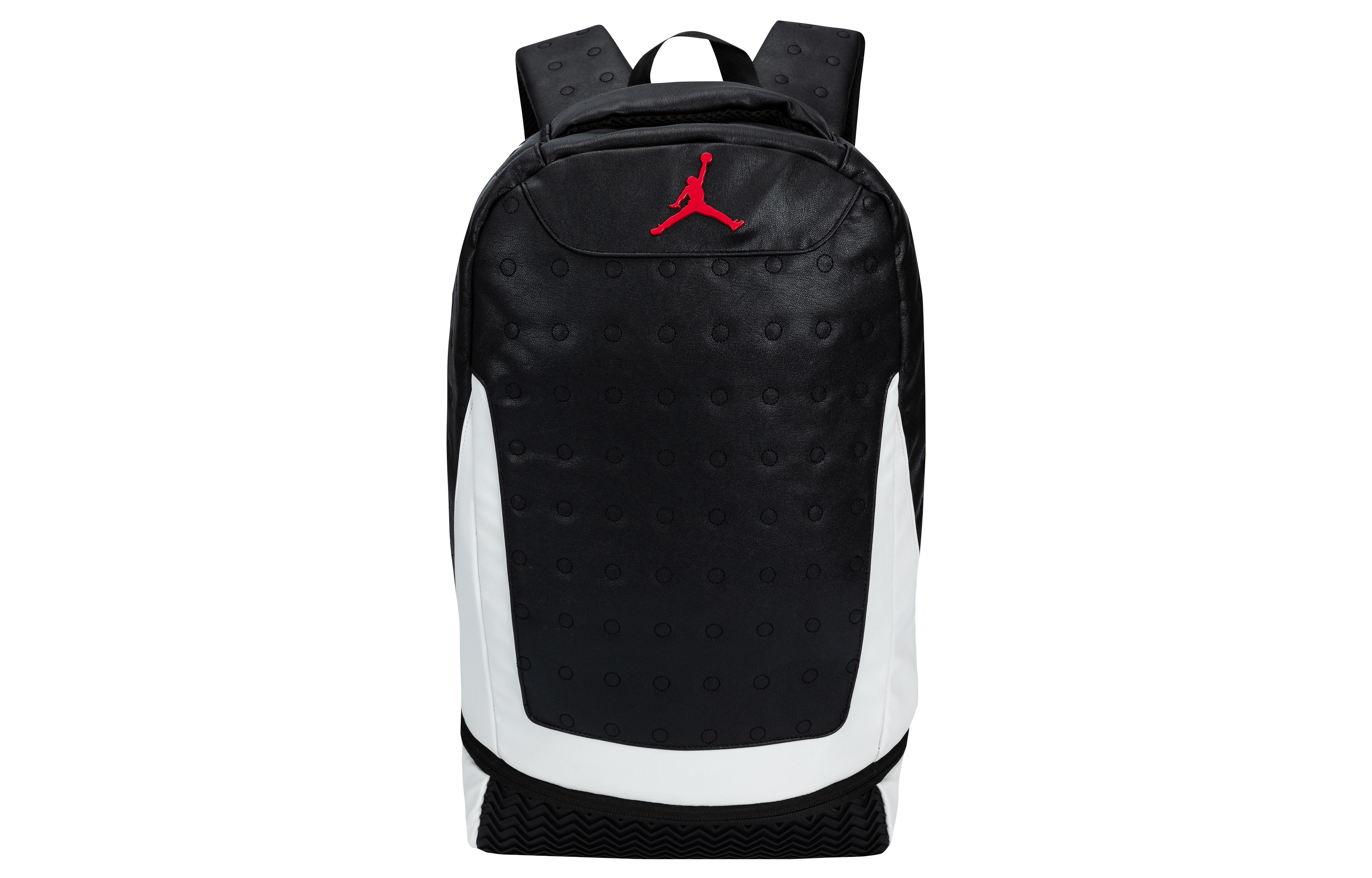 Jordan 12 backpack black fashion and white