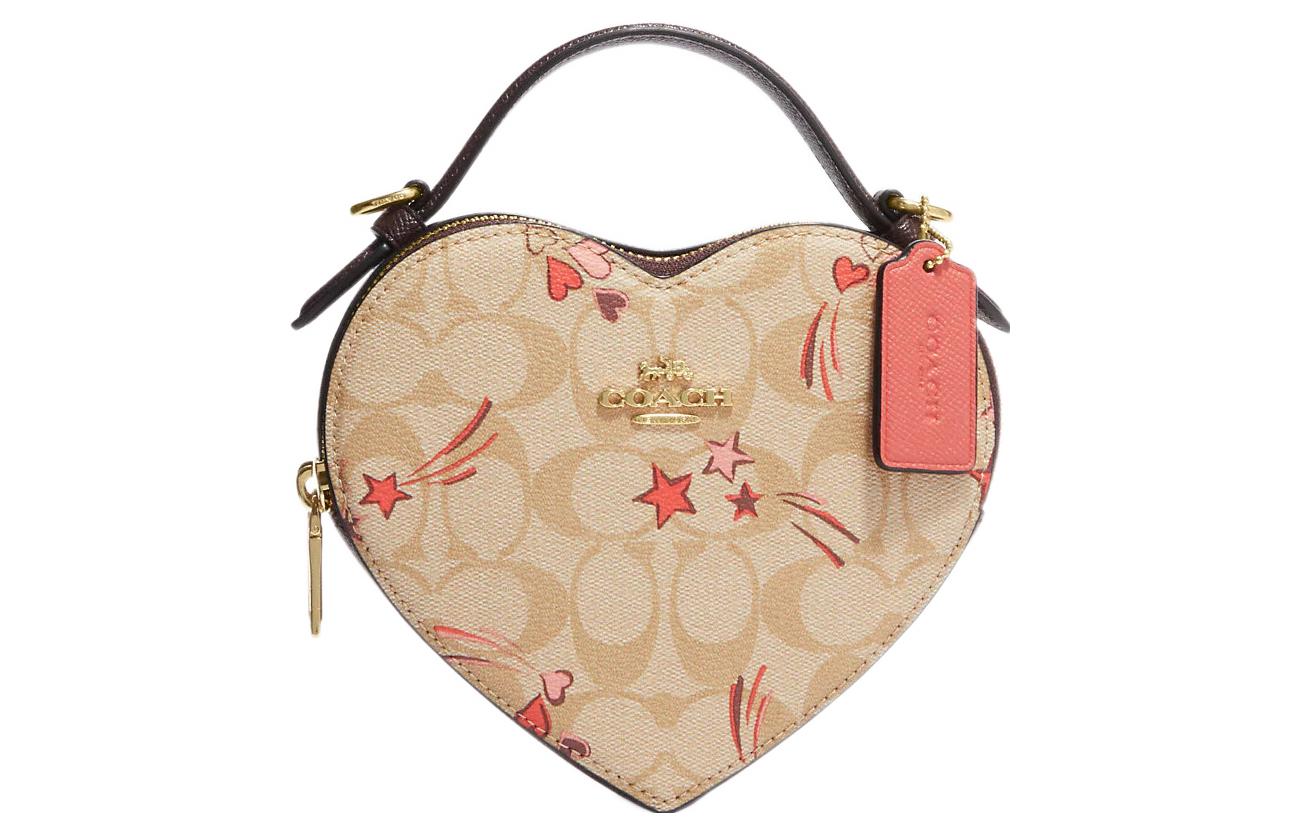 COACH Heart Crossbody Bags Bag+Dust Bag - POIZON