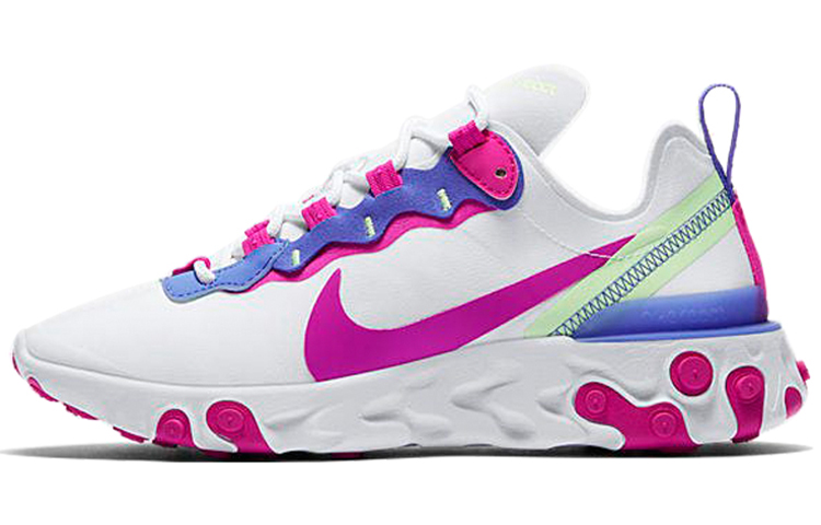 Nike React Element 55 White Fire Pink Women s