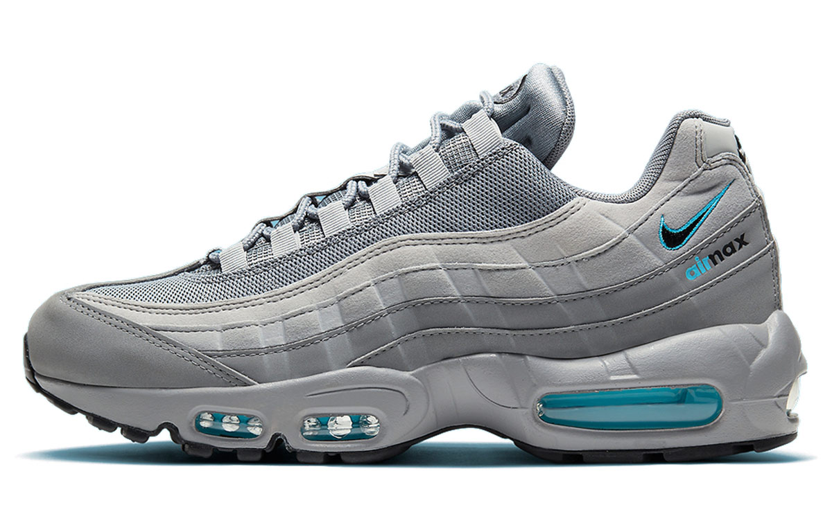 公式正規品!★NIKE AIR MAX 95 RETRO LOGO HYPER AQUA Nike Air Max 95 Retro Logo Grey Aqua Men's - CV1635-001 - US