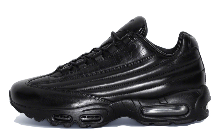 nike air max 95 leather trainers in triple black