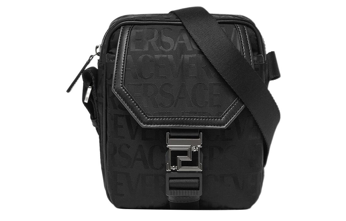 ショルダーバッグ VERSACE Men Shoulder Bags 1018352 1A13686 1B00V Black VERSACE Polyamide Crossbody Bag Shoulder Bag Regular Men's