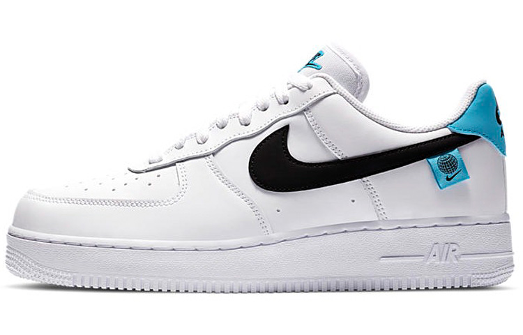 air force 1 white black blue fury