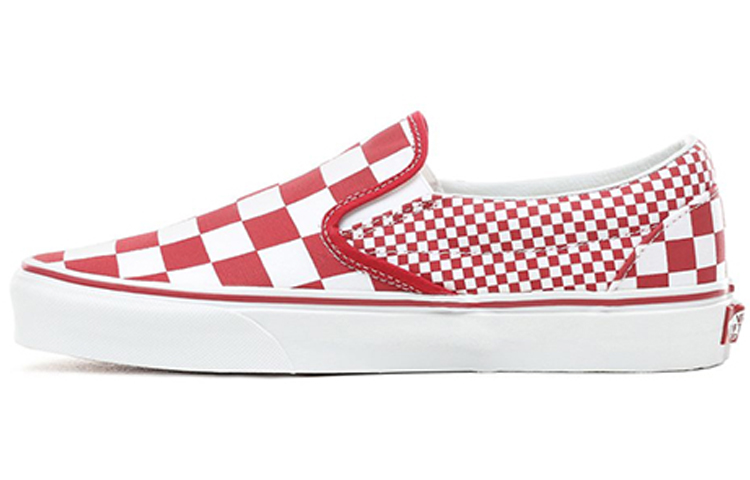 Vans Slip On Classic Red Mix Checker POIZON