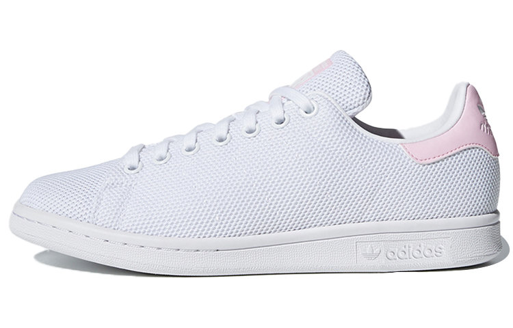 adidas originals STAN SMITH Collection Skateboarding Shoes Women s Low top Bright White pink US W 5