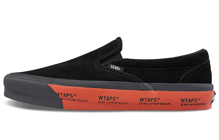 スニーカー Vans Slip-On WTAPS Black Orange Vans Slip-On WTAPS Black Orange US M 7.5 - POIZON