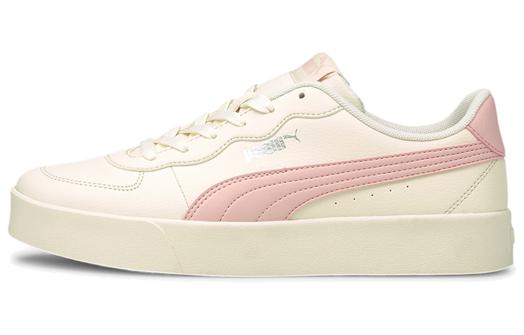 【PUMA 】Sky Clean - White: Pink PUMA Skye Clean Casual Board Shoes White/Pink Women's - POIZON