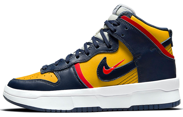 US12◆確保済 関税無 国内発送 NIKE WMNS DUNK HIGH UP MICHIGAN WMNS NIKE DUNK HIGH NIKE BY YOU ID UNIVERSITY BLUE-BLUE-GOLD
