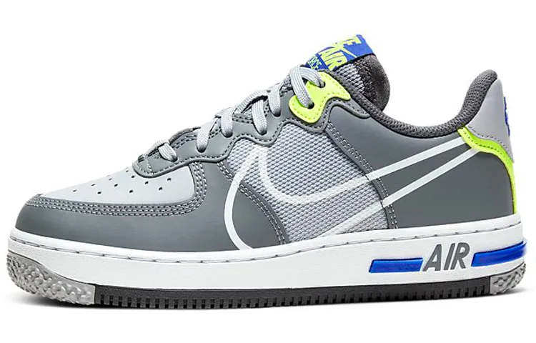 Nike Air Force 1 React 'Wolf Grey' GS - POIZON