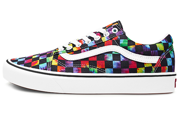 Tie dye checkerboard orders vans