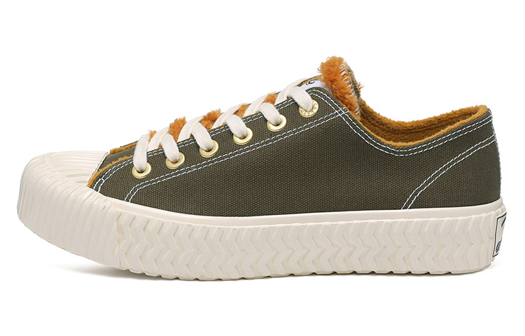 Excelsior Canvas Shoes Unisex Low-Top Winter Moss Green US M