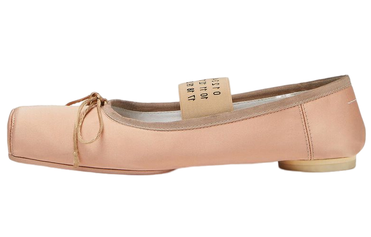 【関税&送料込み】Mm6 Maison Margiela Ballerina With Logo MM6 Maison Margiela Logo-strap Ballerina Shoes - POIZON