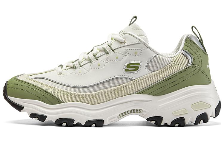 SKECHERS★D LITES AIRY 2.0★厚底★バイカラー★WHITE/GREEN 5e53f35dad6447149fd25b5cbb184c