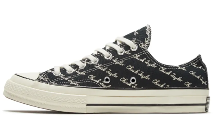 Converse Chuck 70 Low 'Scripted Signature Print - Black Egret' - POIZON