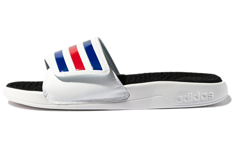 blue adidas slippers