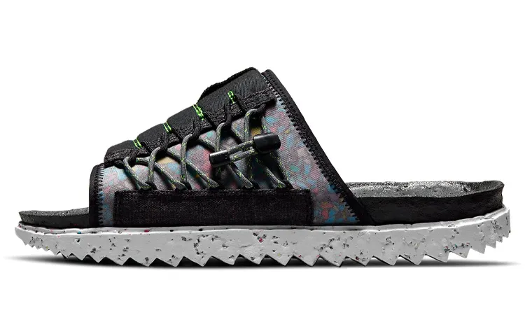 nike asuna crater slide black