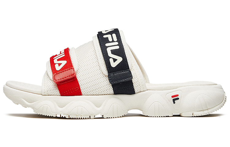 FILA Jagger Slide Slippers Men White Red Black POIZON