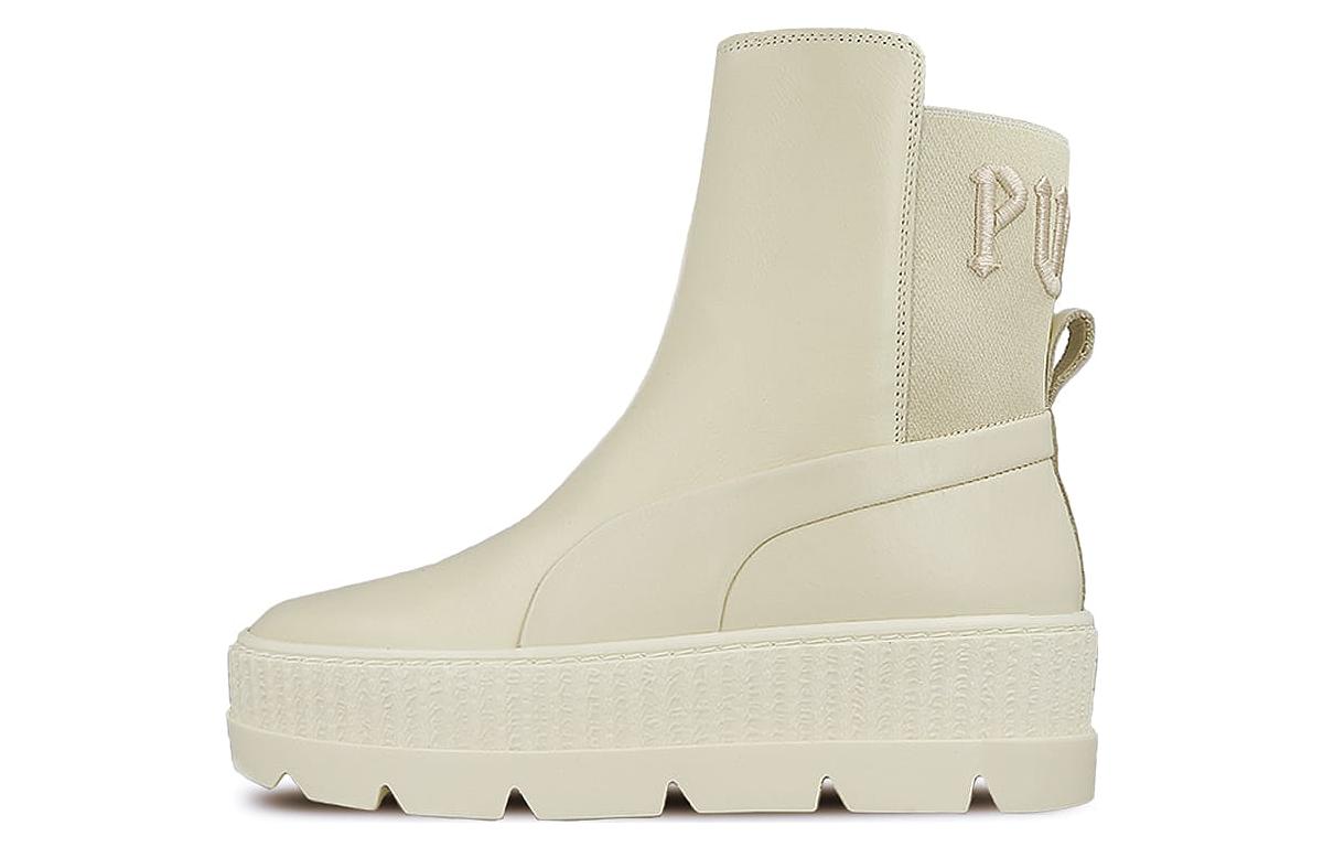 Puma Fenty by Rihanna Chelsea Sneaker Boot Booties White Womens Size 8.5