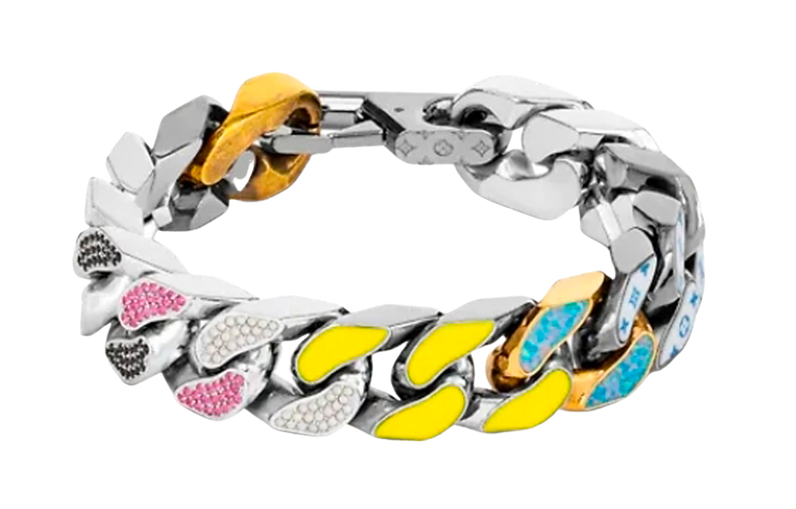 Louis Vuitton, a 'Chain Link' bracelet designed by Virgil