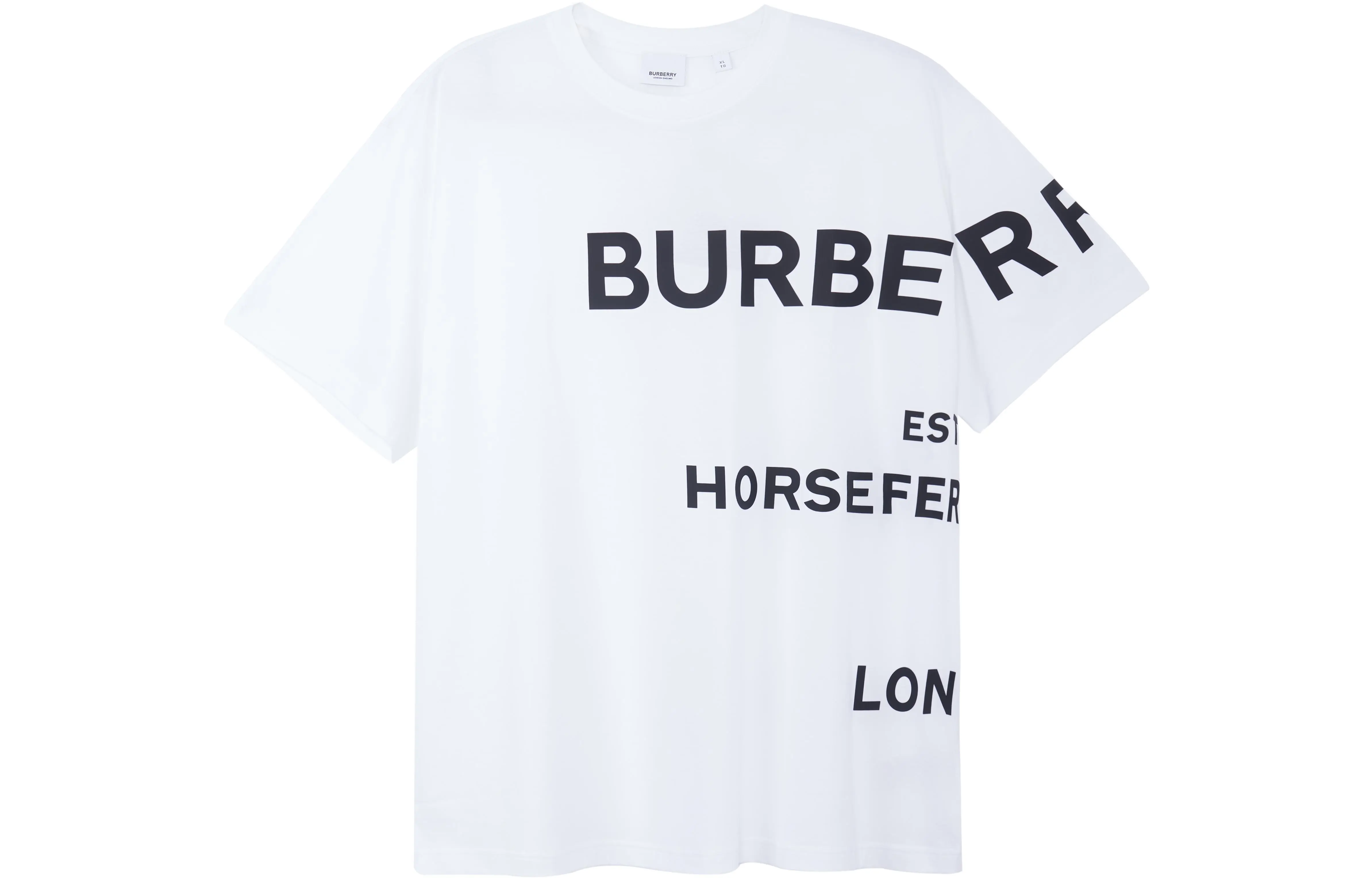 Burberry Men Horseferry-Print T-shirt White/Black - POIZON