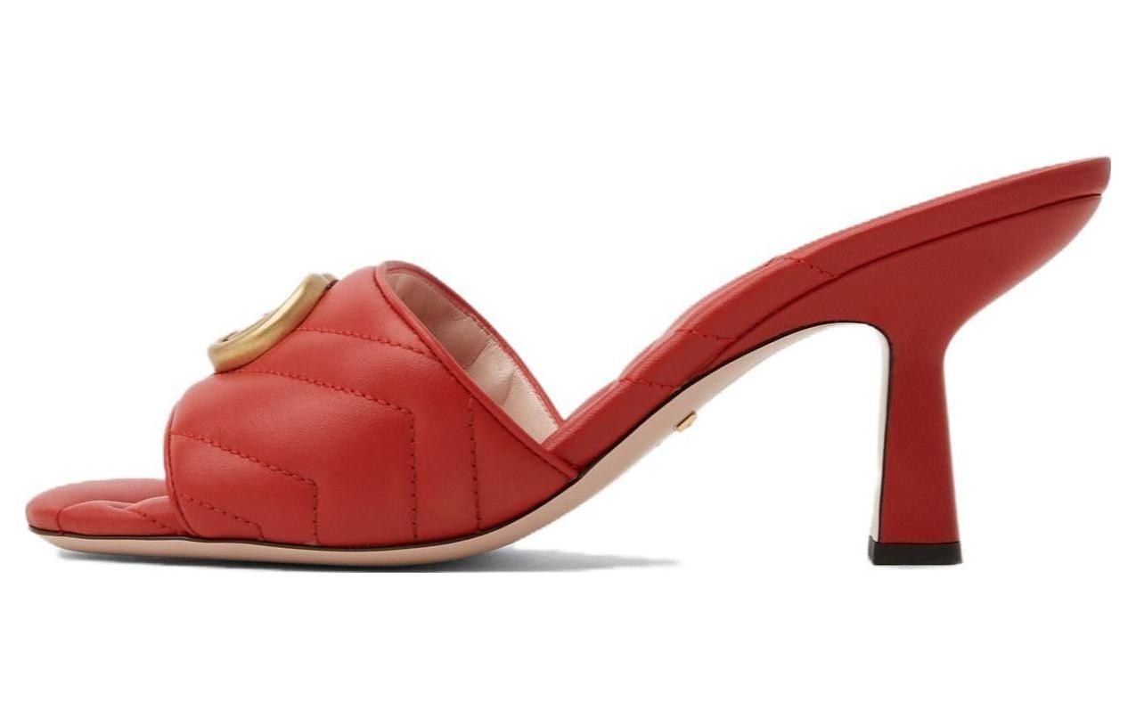 サンダル・ミュール Palomi Gaboshi Mulsandle (8 cm, 3 COLOR) XJ9322 CLEAR HEEL KNIT MULE SANDAL | MUUM