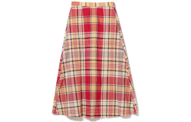 Beams Casual Long Skirts Women's Red - POIZON