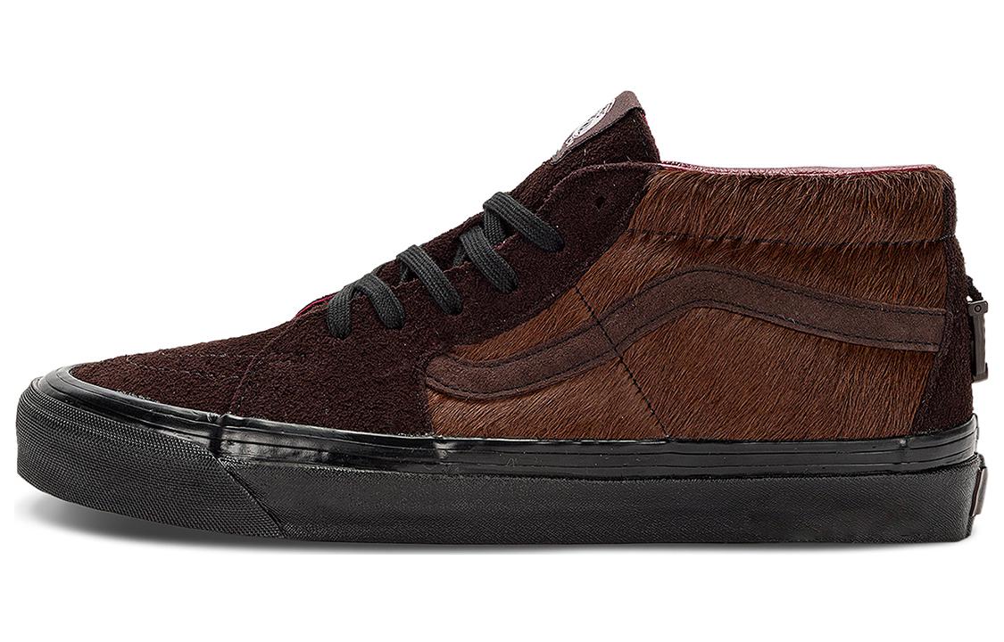 国内配送 VANS x RANDOMEVENT SK8-MID 83DX COCOA/BLACK Vans Sk8-Mid 83 Dx Randomevent Cocoa Black VN0A5JMFCGW