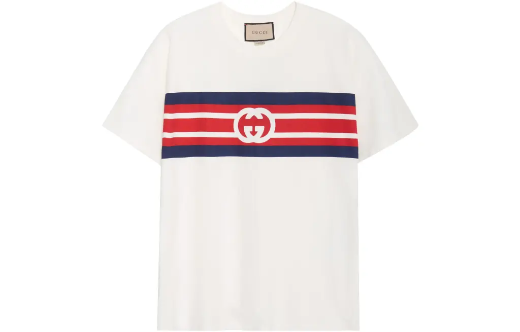 GUCCI T-shirt Men Off White XL Original Gift Bag