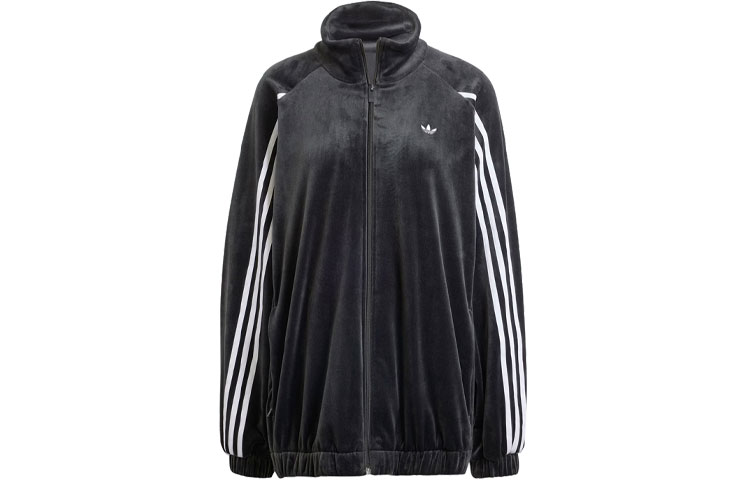 Adidas Originals Velvet Jackets Women s Black POIZON